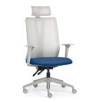 Cadeira Addit Alta Branco Azul