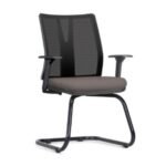 Cadeira Addit Fixa Preto Cinza