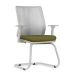 Cadeira Addit Fixa Branco Verde