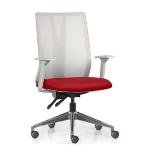 Cadeira Addit Standard Aluminio Vermelho