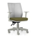 Cadeira Addit Reta Branco Verde