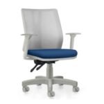 Cadeira Addit Reta Branco Azul