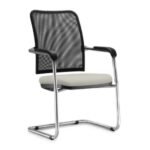 Cadeira Soul Fixa Crepe Branco.