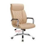 Cadeira Presidente Escritório - Cor Bege - Qualidade excepcional!