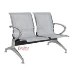 Longarina Aeroporto Charm 2 Lugares - Metálica Cromada | Sem Estofado