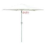 Ombrelone Summer - Central 2,30 M | Haste Branca - Cobertura Bege